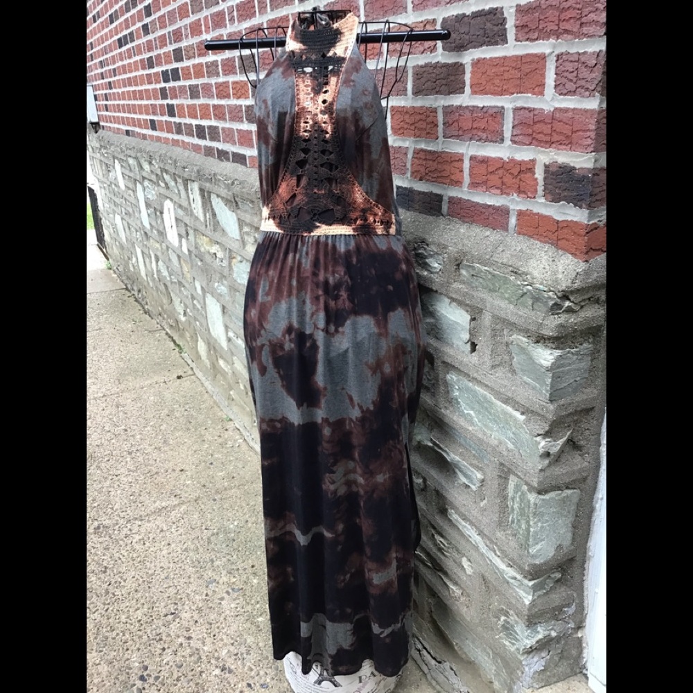 Bleached Custom Black Dress